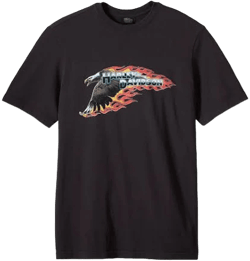 Harley-Davidson Men's Eagle Flames Tee Shirt