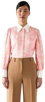 LK Bennett Sonya Floral Button-Up Shirt