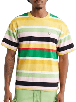 Billionaire Boys Club Treble Stripe Cropped Cotton T-Shirt