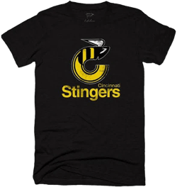 Streaker Sports Vintage-Inspired Cincinnati Stingers Tee