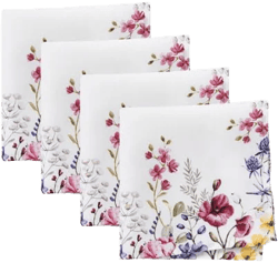 Elrene Home Fashions Poppy Wildflower Napkin Set of 4