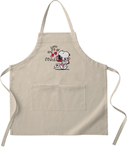 CafePress Snoopy You are So Loved Kitchen Apron with Pockets, Grilling Apron, Baking Apron Khaki