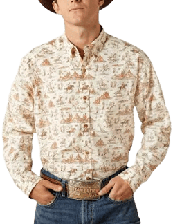 Ariat Men's Saint Classic Fit Long Sleeve Western Shirt