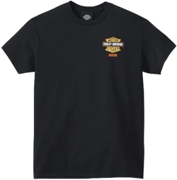 Harley-Davidson Men's Patent Bar & Shield Tee Shirt