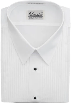 Marlow White Tuxedo Shirt