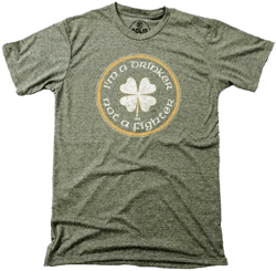 Solid Threads Vintage Drinker Not A Fighter Graphic Tee