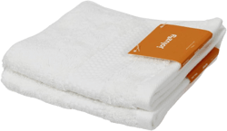 joluzzy Turkish Cotton Washcloths Set, 13" x 12" Luxury Face Towels for Bathroom, Premium Hotel and Spa Quality - Super Soft, Highly Absorbent (6 Pack, White)