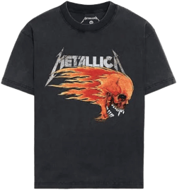 Pacsun Men's Metallica Skull Tour T-Shirt