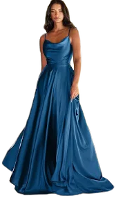 Satin A-Line Dress
