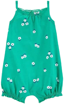 Carter's Baby Girls Cotton Floral Romper
