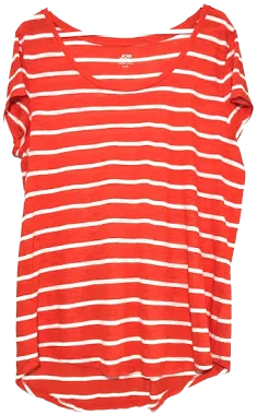 Joe Women's Stripe Short Sleeve Scoop Neck Shirt