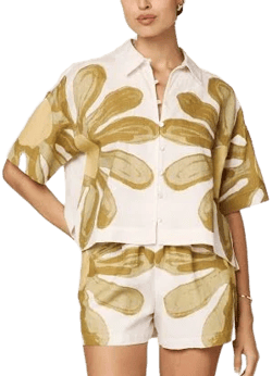 Marie Floral Placed Print Blouse