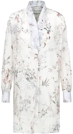 Dior Women's Long Blouse in Cotton Muslin
