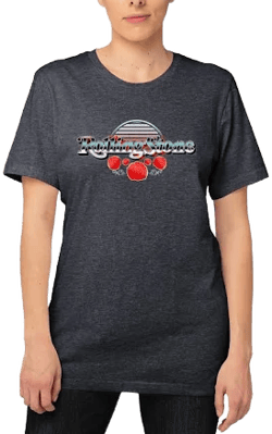 Rolling Stone Women's Juniors Roses Logo Short Sleeve Graphic Tee
