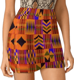 Women's Kente Cloth Light Proof Trouser Skirt