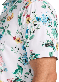 Bad Birdie Men's Poetic Justice Floral Golf Polo