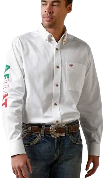 Ariat Men's Team Logo Twill Classic Fit Shirt
