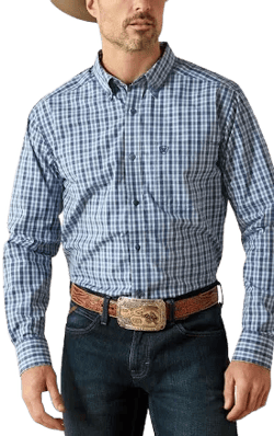 Ariat Men's Pro Series Fitted Plaid Shirt