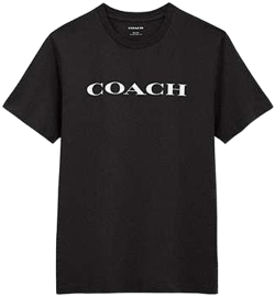 COACH Women's Black Signature T Shirt