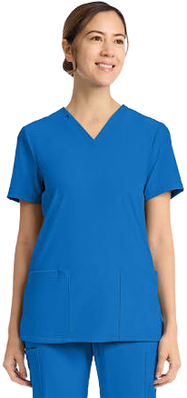 Achieve Women's 2-Pocket V-Neck Scrub Top