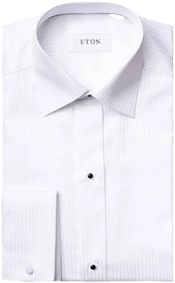 Eton Contemporary Fit Satin Tuxedo Shirt