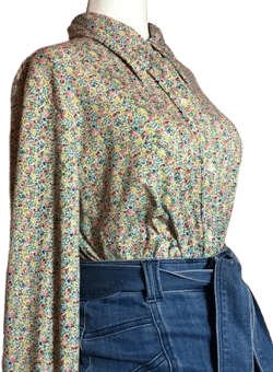 Vintage Floral Button Down Shirt