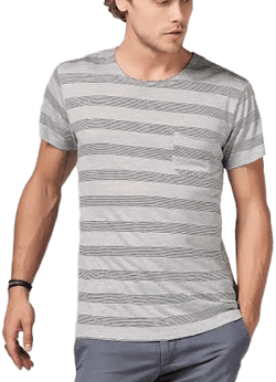 Retro Stripe Men's Pocket Sailor Crew Neck Tee