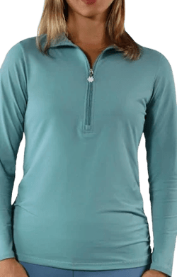 UV Skinz Women's Long Sleeve Ruched UPF 50+ Sun Shirt