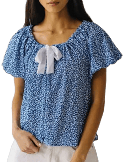 Piper & Scoot The Cosette Ditsy Floral Blouse