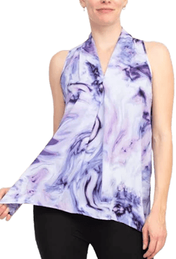 Floral & Ivy Print Polyester Blouse