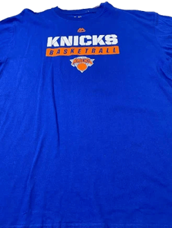 NEW YORK KNICKS BASKETBALL NBA BIG & TALL BLUE TEE SHIRT