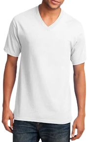 Port & Company Men's Core Cotton V-Neck T-Shirt