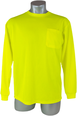 Malta Dynamics High Visibility Yellow Safety Long Sleeve Shirt Safety-shirt-size: 2XL