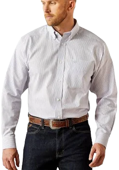 ARIAT Men's Wrinkle Free Don Classic Fit Long Sleeve Cotton Shirt