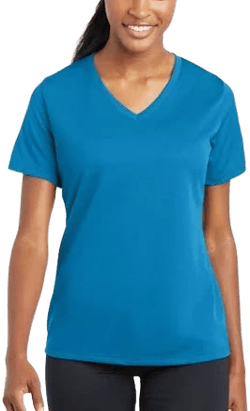 Sport-Tek Ladies PosiCharge RacerMesh V-Neck Tee