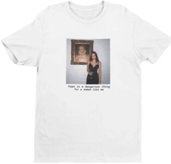 Lana Del Rey Round Collar Novelty Tee Shirt