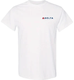 Delta Airline Men's Short Sleeve Embroidery T-Shirt