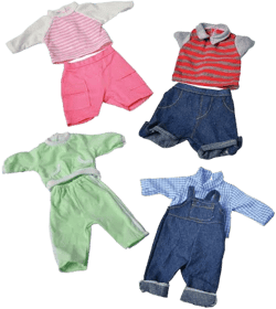 Constructive Playthings Washable Baby Doll Clothes
