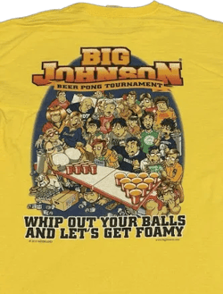 Big Johnson Men's Beer Pong League T Shirt