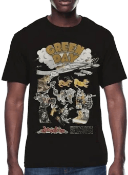 Green Day Men's Dookie Graphic Tee Shirt