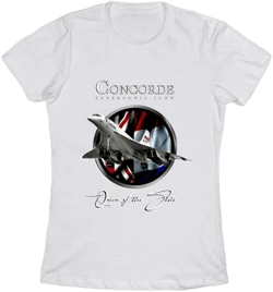 Retro Vintage British French Aircraft Travel Pilot T-Shirt