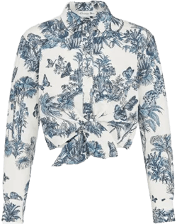 Dior Women's Dioriviera Tied Cropped Blouse