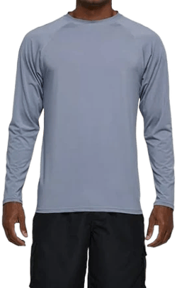 Weilanxin Long Sleeve Swim Shirts for Men Sun Protection Shirt Running Rashguard UPF 50+ UV Swimwear Athletic Workout