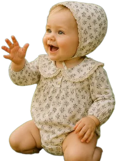 Baby Girl Long Sleeve Bonnet Ruffle Collar Romper