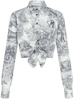 Dior Women's Dioriviera Cropped Tied Blouse
