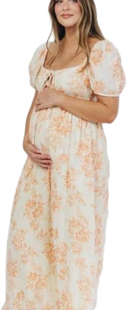 Worth Collective Maternity Cotton Maxi Dress