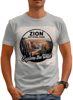 Zion National Park Retro Graphic T-Shirt