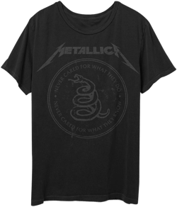 Metallica Men's Snake Seal Graphic T-Shirt