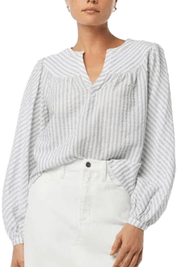 Joe's Jeans The Suzie Stripe Popover Blouse