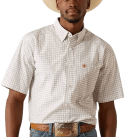 Men's Ariat Pro Series Woody Classic Fit Short Sleeve Shirt